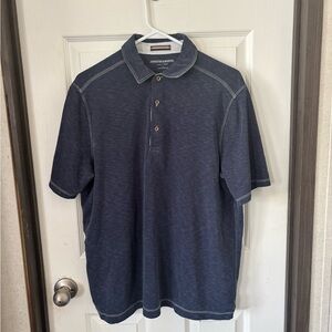 Johnston & Murphy Dark Blue Polo Shirt